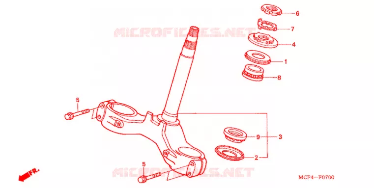 STEERING STEM Honda MOTO 1000 RC 2003  RVT1000R3