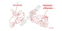 STICKERS for Honda SPACY 100 2004