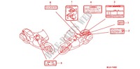 CAUTION LABEL (1) for Honda ST 1100 ABS 2002