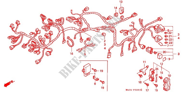 WIRE HARNESS for Honda ST 1100 ABS TCS 1995