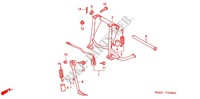 MAIN STAND   BRAKE PEDAL for Honda ST 1100 ABS II 2000