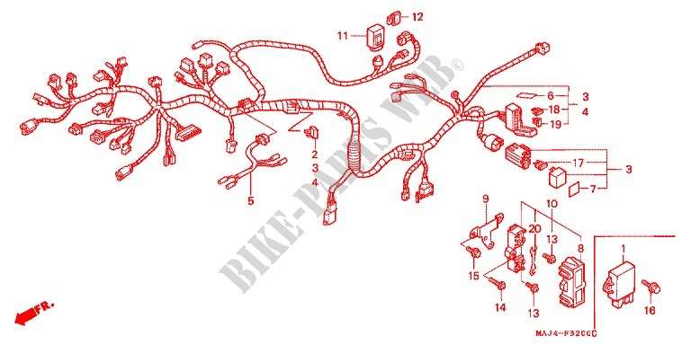 WIRE HARNESS for Honda ST 1100 1996