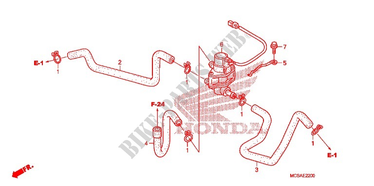 AIR INJECTION CONTROL VALVE for Honda ST 1300 ABS 2009