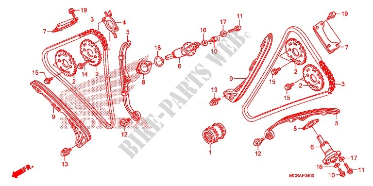 CAM CHAIN   TENSIONER for Honda ST 1300 ABS 2010