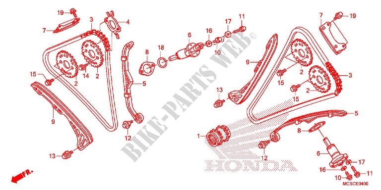 CAM CHAIN   TENSIONER for Honda ST 1300 ABS 2012