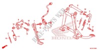 MAIN STAND   BRAKE PEDAL for Honda ST 1300 ABS POLICE 2014