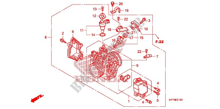 THROTTLE BODY for Honda FOURTRAX 420 RANCHER 4X4 AT 2011