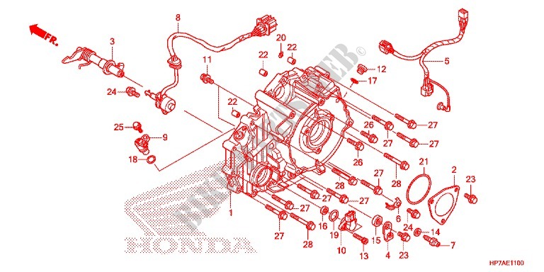 CRANKCASE COVER for Honda FOURTRAX 420 RANCHER 4X4 AT 2013