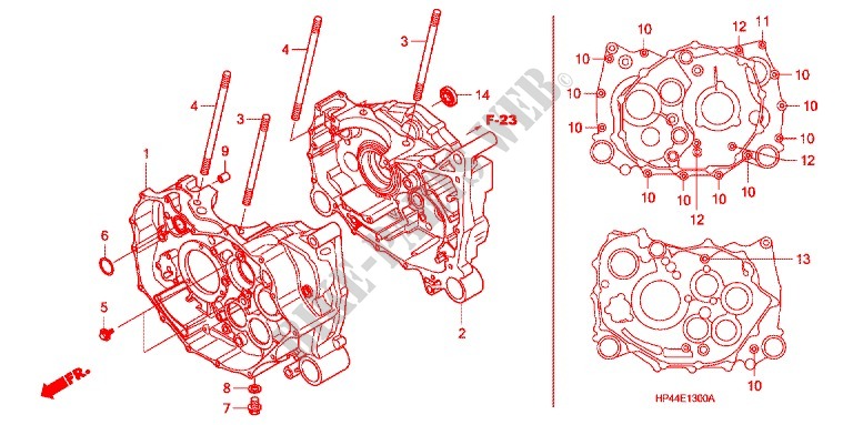 CRANKCASE   OIL PUMP for Honda FOURTRAX 420 RANCHER 4X4 Manual Shift CAMO 2007