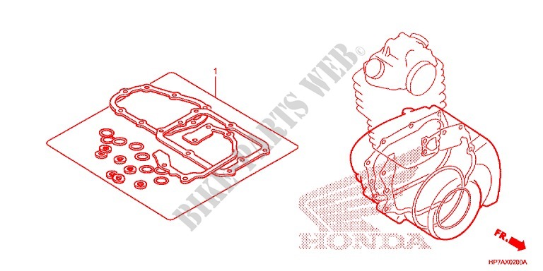 GASKET KIT for Honda FOURTRAX 420 RANCHER 4X4 AT PS CAMO 2012