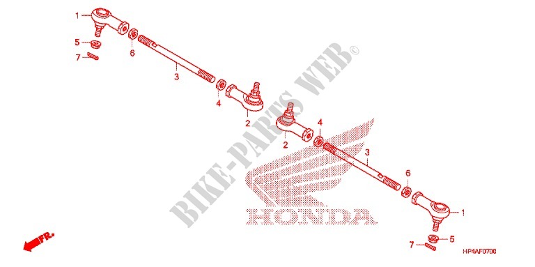 TIE ROD for Honda FOURTRAX 420 RANCHER 4X4 PS CAMO 2009