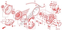 REAR BRAKE PANEL   SHOES for Honda FOURTRAX 420 RANCHER 2X4 Electric Shift 2011