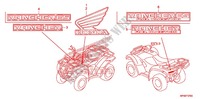 STICKERS (1) for Honda FOURTRAX 420 RANCHER 2X4 Electric Shift 2011