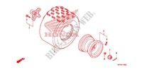 REAR WHEEL for Honda TRX 450 R SPORTRAX Electric Start WHITE 2012
