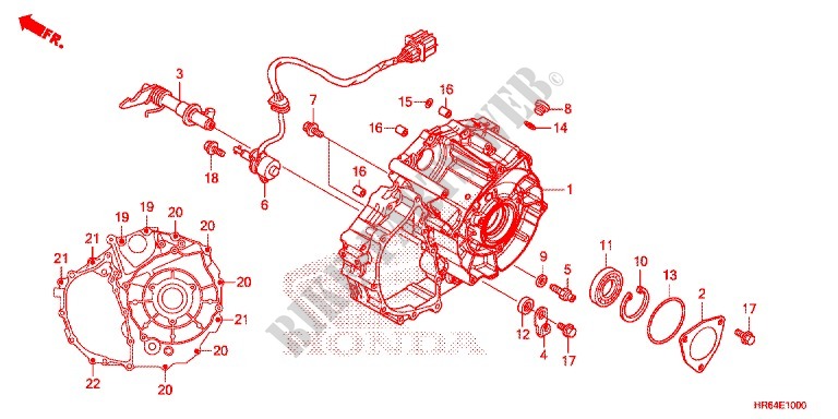 CRANKCASE COVER for Honda FOURTRAX 500 FOREMAN RUBICON DCT 2015