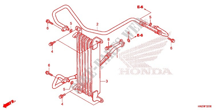 OIL COOLER for Honda FOURTRAX 500 FOREMAN RUBICON Hydrostatic CAMO 2013