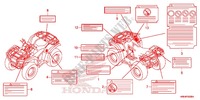 CAUTION LABEL (1) for Honda FOURTRAX 500 FOREMAN RUBICON EPS CAMO 2015