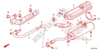 EXHAUST MUFFLER (2) for Honda FOURTRAX 500 FOREMAN 4X4 Electric Shift, Power Steering 2013