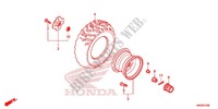 REAR WHEEL for Honda FOURTRAX 500 FOREMAN 4X4 Electric Shift, Power Steering 2013