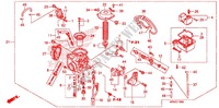 CARBURETOR O.P. KIT for Honda FOURTRAX 500 FOREMAN 4X4 Power Steering 2011