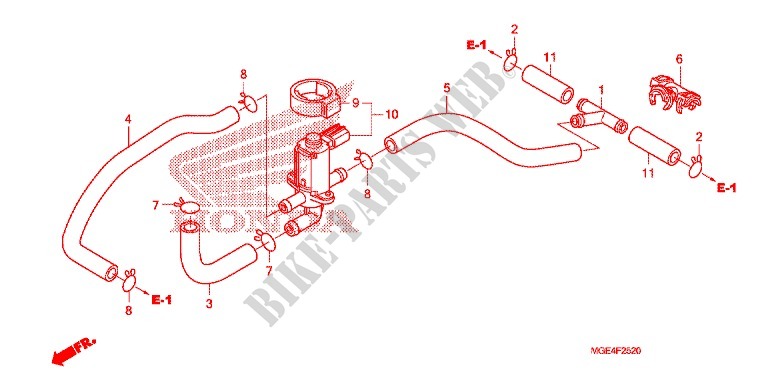 AIR INJECTION CONTROL VALVE for Honda VFR 1200 DCT 2010