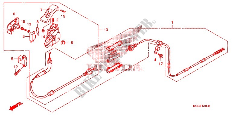 PARKING BRAKE for Honda VFR 1200 DCT 2010