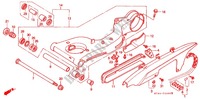 SWINGARM   CHAIN CASE for Honda VFR 750 1990