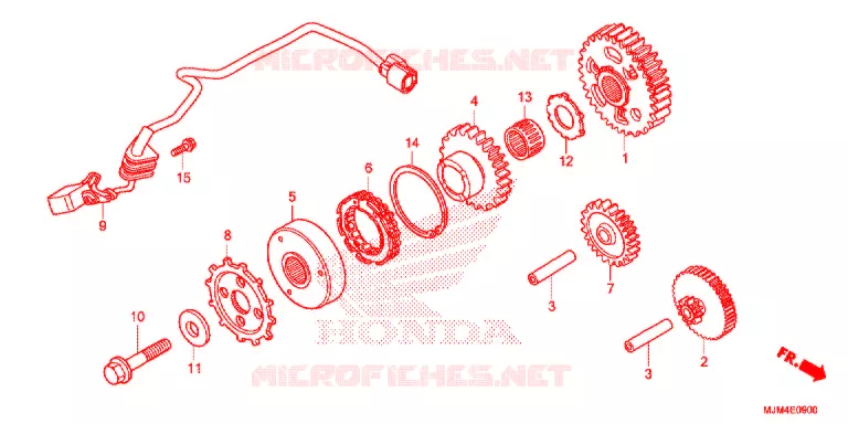 STARTER MOTOR CLUTCH Honda MOTO 800 VFR 2014  VFR800FE