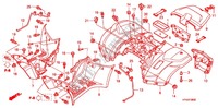 REAR FENDER for Honda FOURTRAX 420 RANCHER 4X4 Electric Shift 2010