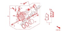 FRONT BRAKE CALIPER for Honda FUTURE 125 Casted wheels, Rear brake disk 2016