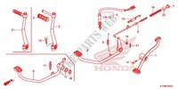 PEDAL for Honda FUTURE 125 Casted wheels, Rear brake drum 2016
