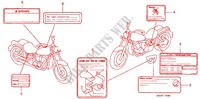 CAUTION LABEL (1) for Honda VT 1100 SHADOW American Classic Edition 1999