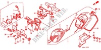 TAILLIGHT (2) for Honda VT 1100 SHADOW C3 2000