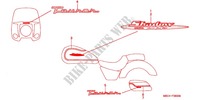 STRIPE/MARK (1) for Honda SHADOW 1100 American Classic Edition Tourer 2000