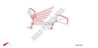 MIRROR for Honda VT 1300 STATELINE ABS RED 2010