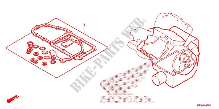 GASKET KIT for Honda VT 1300 STATELINE ABS 2011