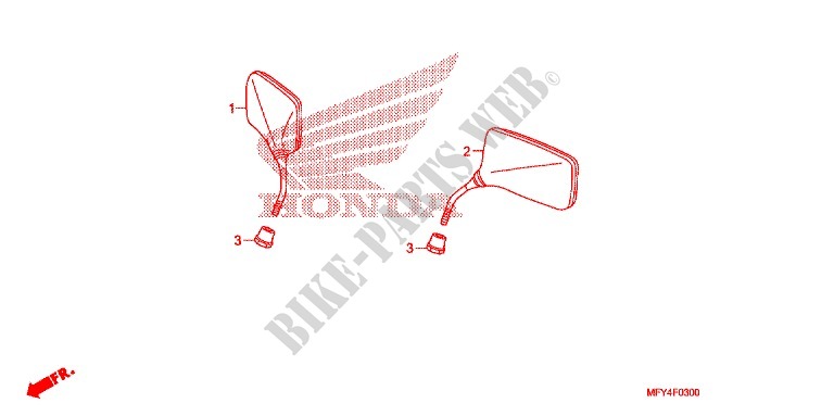 MIRROR for Honda VT 1300 STATELINE ABS 2011