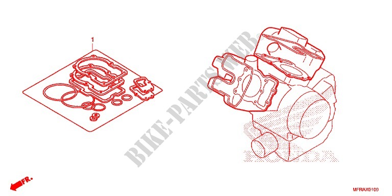 GASKET KIT for Honda VT 1300 STATELINE ABS BLACK 2013