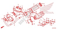 EXHAUST MUFFLER (2) for Honda VT 1300 C STATELINE 2012