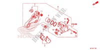 REAR BRAKE CALIPER for Honda VT 1300 C STATELINE 2012