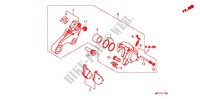 REAR BRAKE CALIPER for Honda VT 1300 SABRE ABS 2012
