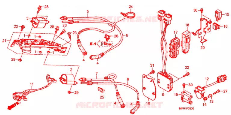 IGNITION COIL - ECU Honda MOTO 1300 VT 2012  VT1300CXAC