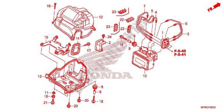 FRONT BRAKE MASTER CYLINDER   ABS MODULATOR for Honda VT 1300 C FURY ABS 2016