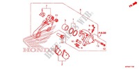 REAR BRAKE CALIPER (VT1300CR/CS/CT/CX) for Honda VT 1300 C FURY 2013