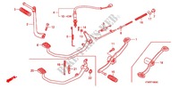 KICK STARTER ARM   BRAKE PEDAL   GEAR LEVER for Honda WAVE 125, PGMFi, Spoked Wheels 2007