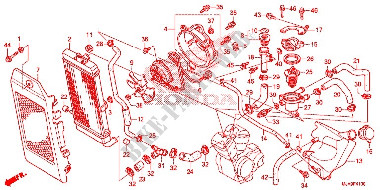 RADIATOR for Honda SHADOW VT 750 PHANTOM 2016
