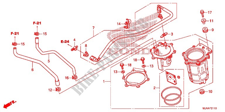 FUEL PUMP (VT750C/CA/C2/C2B/C2F/CS/C2S) for Honda SHADOW VT 750 SPIRIT ABS 2013