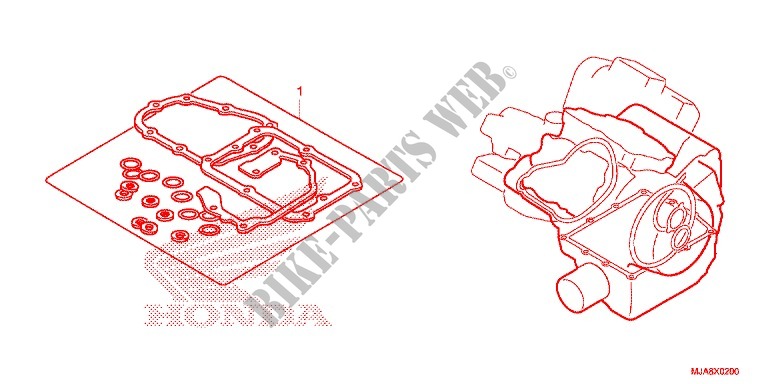 GASKET KIT for Honda SHADOW VT 750 AERO ABS GRAY 2014