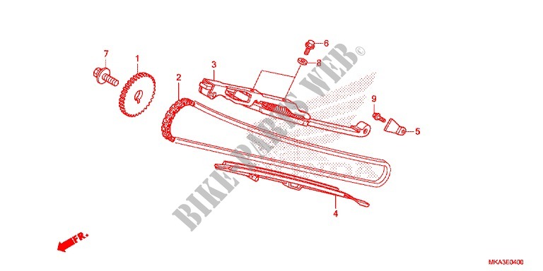 CAM CHAIN   TENSIONER for Honda NC 750 X ABS DCT 2017