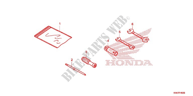 TOOLS   BATTERY BOX for Honda VISION 110 2017